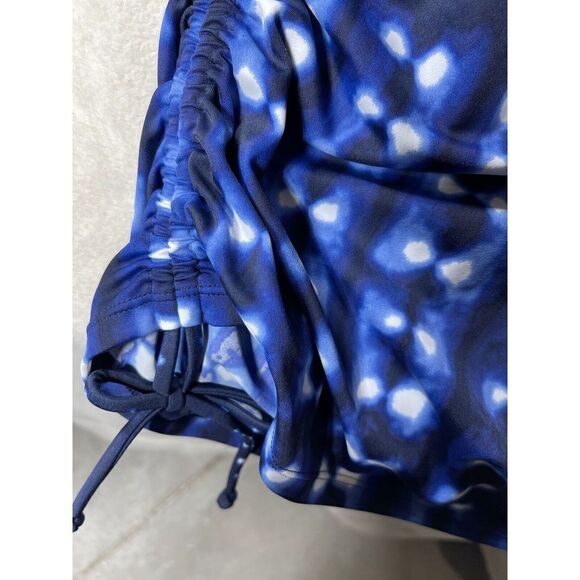 Athleta Mashiko Side Scrunch Tankini Size 36 B/C Blue #211824 Swim Suit Top - Picture 7 of 10